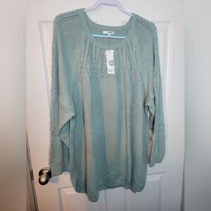 Sonoma 4x Sweater Womans Plus Blue Pullover Long Sleeve